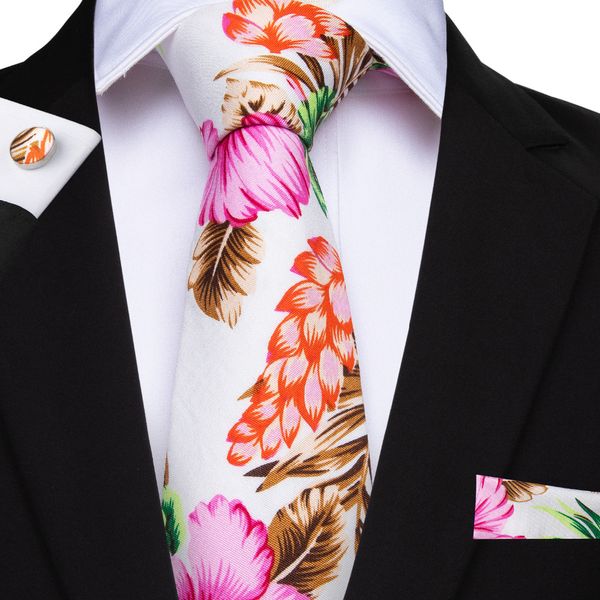 

men floral tie pink white mens cotton tie hankerchief cufflinks extra long ties for men formal business vestidos wedding mj-1331, Blue;purple