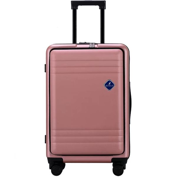 

carrylove 20" 24" дюймов обтекатель втулки компьтер-книжки багажа с колесами розовый черный переноски на чемодан вагонетки для бизнеса