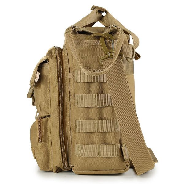 

pro- multifunction men canvas military nylon messenger bag for 14