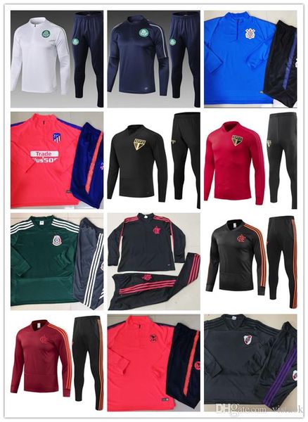 

18/19 Palmeiras Training Flamengo training suit ZICO ELANO HERNANE Football Kit Flamenco 18 19 Sao paulo training suit