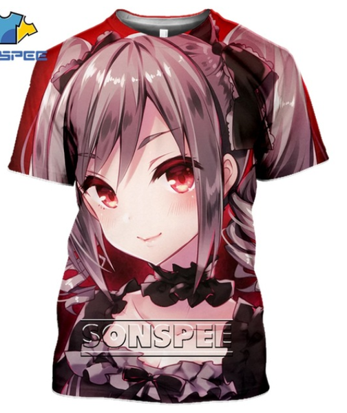 

new аниме sexy girl tshirt мђжин женин идол hip hop tshirt 3d пеа streetwear harajuku Ѭђбаки k1373, White;black