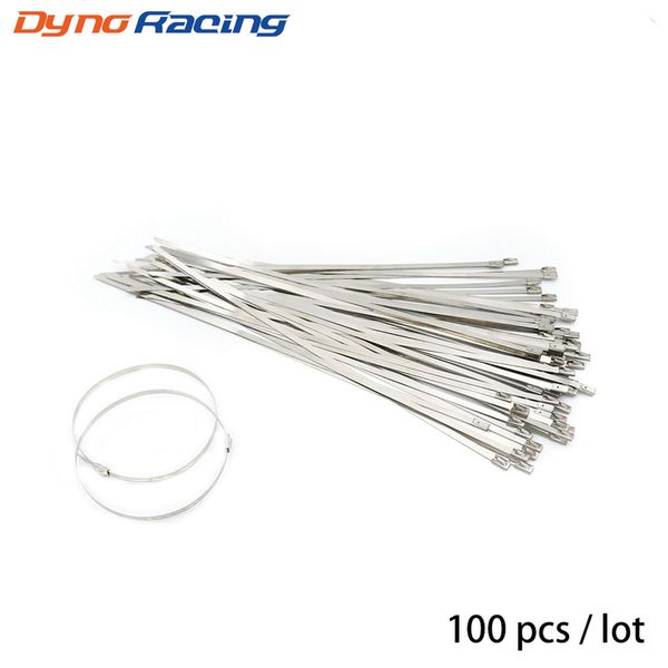 

100pcs 4.6mmx300mm stainless steel zip cable ties lock tie wrap tt100460