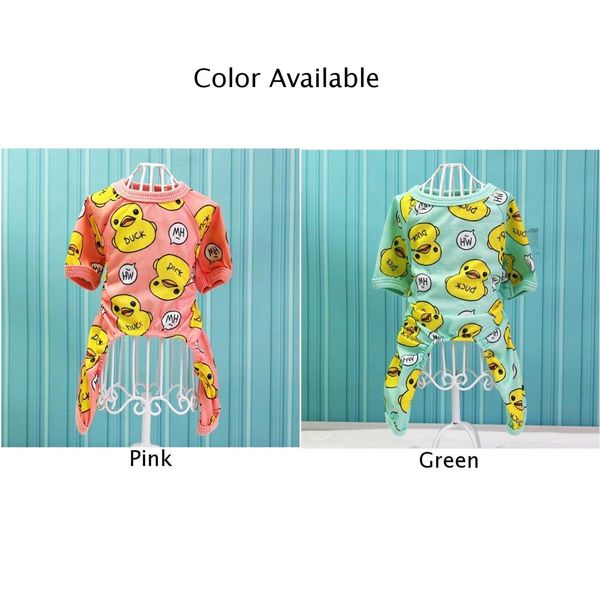 

adorable dog pajamas small pet cat clothes jumpsuit cotton leisure wear