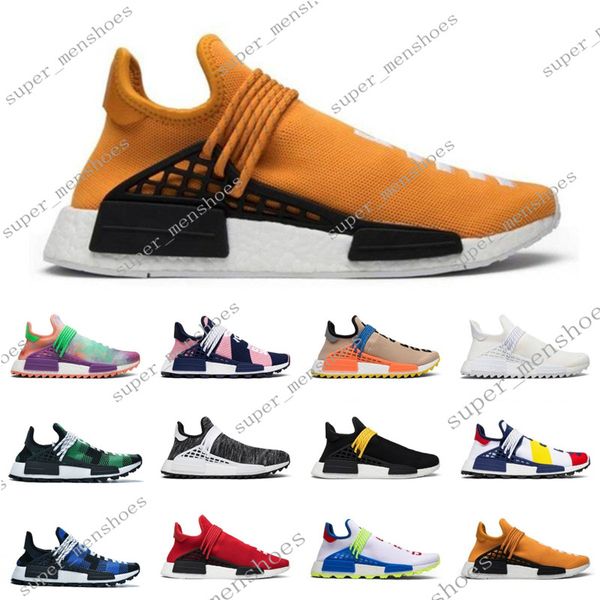 

pharrell williams race men women running shoes nerd black blue green solar pack mens trainer sports sneakers new #008
