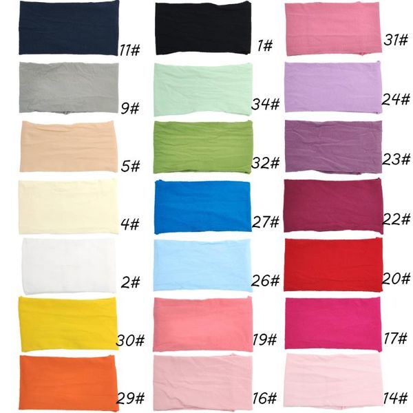 

21pcs/lot 21colors 14.5*8cm cotton headband for handmade turband ramadan decorati hair accessory kidocheese, Slivery;white