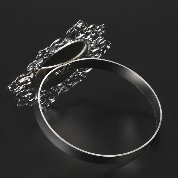 

12 pieces napkin rings napkin holder wedding banquet dinner decor silver napkin rings