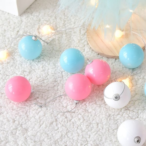 

6pcs shatterproof christmas baubles ball ornaments hanging ocean balls xmas tree pendants holiday party wedding decorations