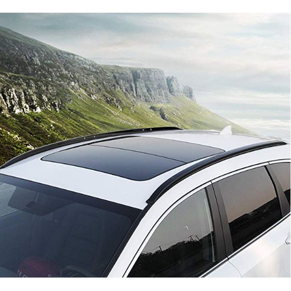 

2 pc roof rail rack for crv cr-v 2017 2018 luggage baggage bar black
