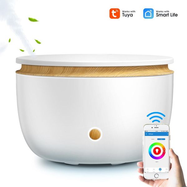

gxdiffuser smart wifi wireless oil diffuser air humidifier app voice control aromatherapy diffuser with alexa google home