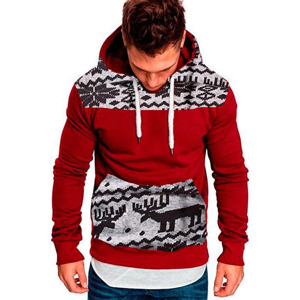 

2018 autumn new fashion pocket mens hoodies brand men splice color hooded sling sweatshirt mens hoodie hip hop hoodie, Black