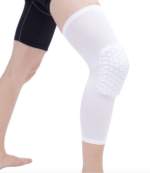 

kids youth sports safety eva honeycomb knee protector football basketball cycling stretchy keen cap kneepad, Black;gray