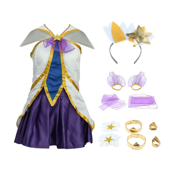 

lol star magical girl janna the storm's fury cosplay, White