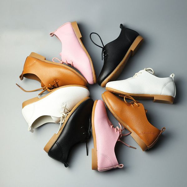 

babaya 2018 new girls boys casual leather shoes baby girls party dancing shoes little boys kids school uniform shoes v9 y190525, Black;red