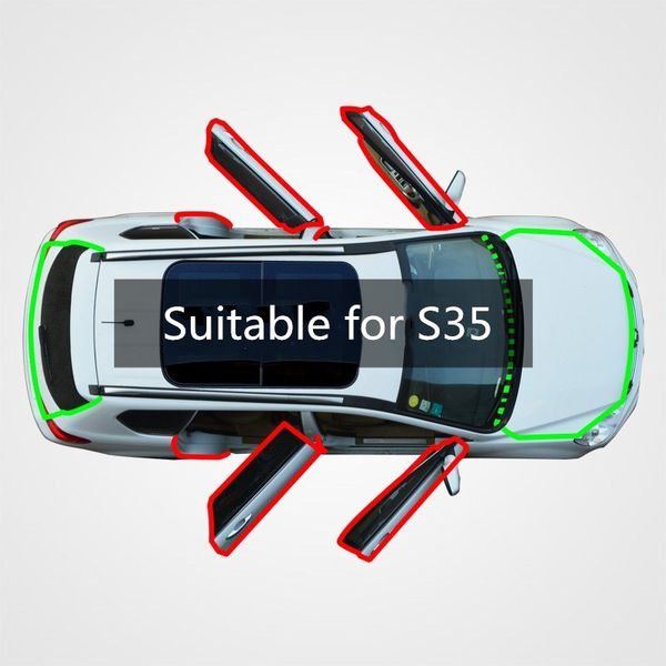 

for saab s35 special purpose vehicle seal side seam dust - proof feng shui crash sound insulation add modified rubber seal