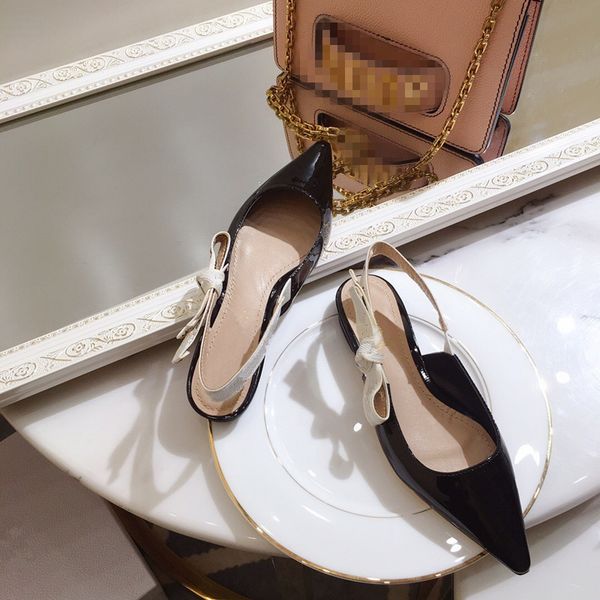 

2019 europe and america, summer women's shoes, english letter band,back space fashion single shoe pointed head cat heel sandals7936, Black