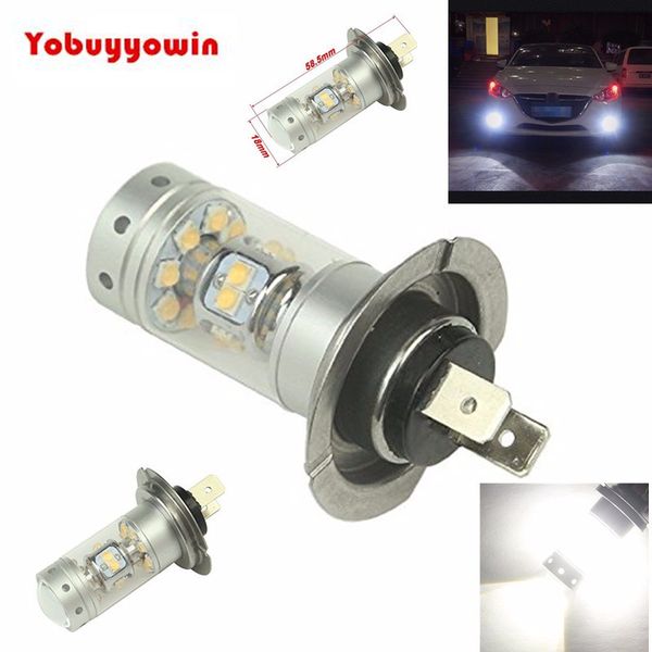 

super bright px26d h7 140w cree chip 28 smd led bulbs with projector for car fog lights daytime running drl h7 6000k white