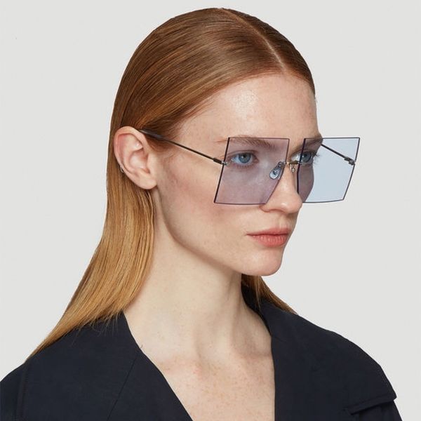

vintage retro sunglasses men women metal square sunglasses large frame sunglasses brand design sun glasses 7002, White;black