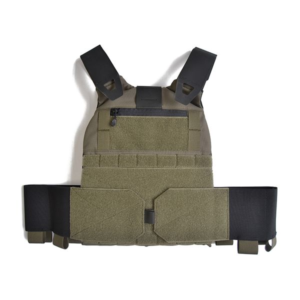 

delustered fcsk 2.0 low profile plate carriers ranger green airsoft cqb cqc wargame military hunting police tw-vt15, Black;green