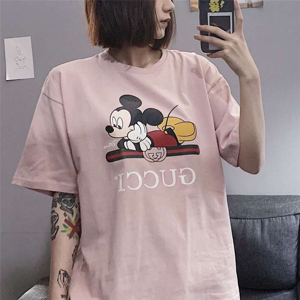 

женщины дизайнерский бренд футболка мода майки топы дышащий широкими рукавами шорты мк узор роскошь скользнул одежда живой, White