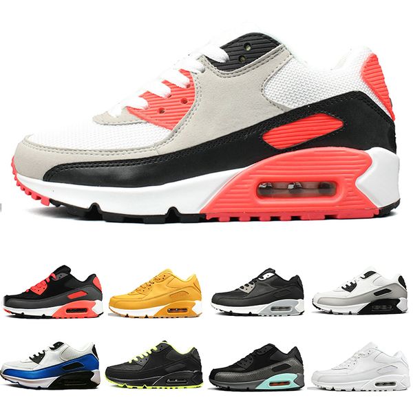 

Cheaper New 90 Running Shoes For Men Women Triple Black White Red jogging Outdoor 90s Mens Trainers Designer Sports Sneakers Size 36-45