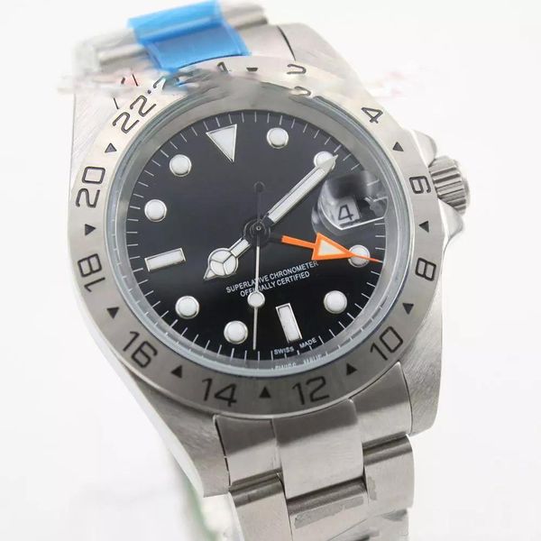 

2019 hot sale EXP series 16570 Black Dial Men's Sport Wrist watch Men Stainless steel Folding clasp watches free shipping