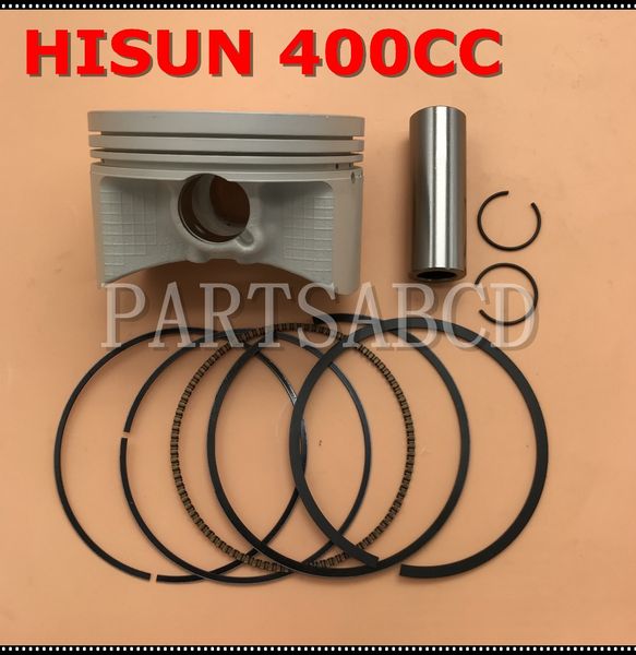

hisun 400cc hs400 piston set with ring clips and pin