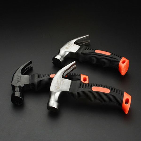 

mini safety claw hammer witih soft rubber handle for woodworking screwdriver mallet grip nail remover hand tool