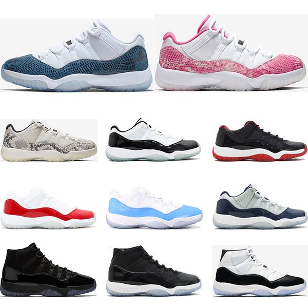 

2019 basketball shoes 11s snakeskin light bone orange trance bred concord 45 gamma blue 11 women mens trainers sports sneakers size 5.5-13, Black