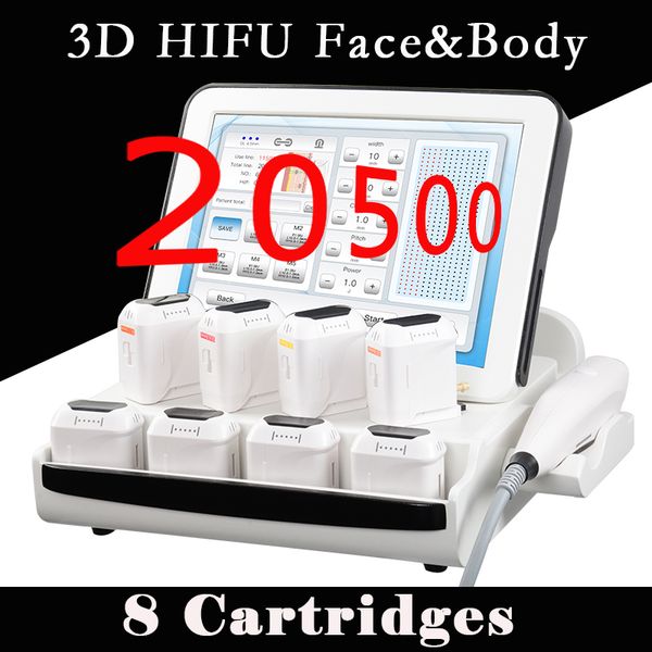 

3d hifu 8 different depth cartridges machine smas fast effect 3d hifu focused ultrasound machine professional hifu machine for home use