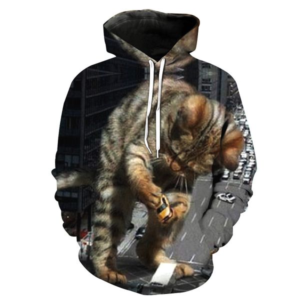 

New Autumn and Winter 3D Printing Pullover Casual Hoodies Hot Sale Big Yards Men's Clothing Brand Designer Casual Hipsters Men Hoodies