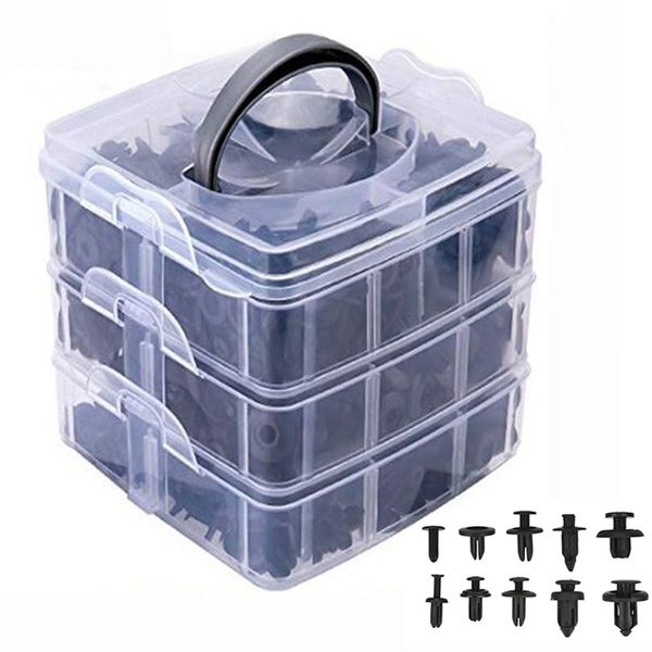 

620pcs/box car fastener clips mixed car fasteners door trim panel auto bumper rivet retainer push engine cover fender