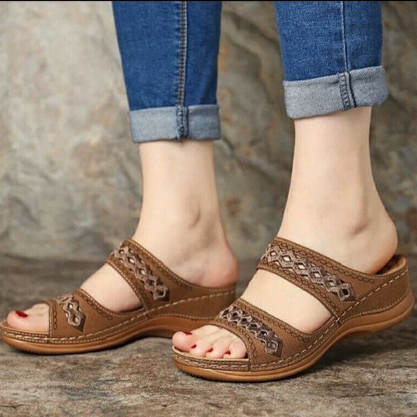 

female beach roman shoes indoor flip flop rubber peep toe flat sandals for women shoes summer platform sandals women slippers 26, Black