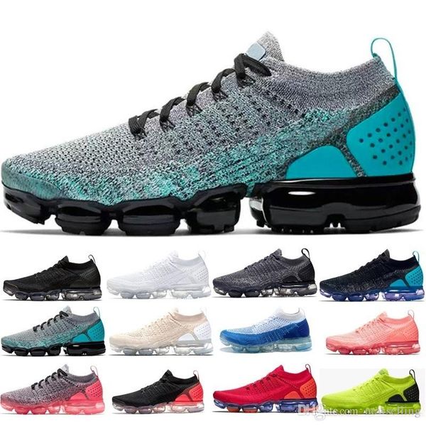 

2019 vapors fk 2.0 be true men women multi-color zebra team red orbit volt racer blue pink sneakers fashion mens running shoes, White;red