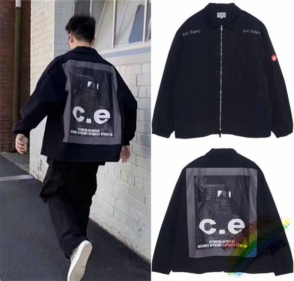 

new cavempt мужчины женщины куртка лучшее качество осень зима толстые streetwear хип-хоп моды c.e cav куртки покупать право, Black;brown