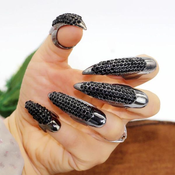 

europe fashion jewelry women's rings drill nail eagle claw ring s147, Silver