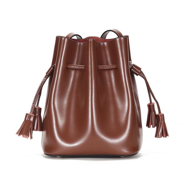 

2020 новый стиль женщин кожаные сумки bucket сумка ретро мешок женщин более-плечо