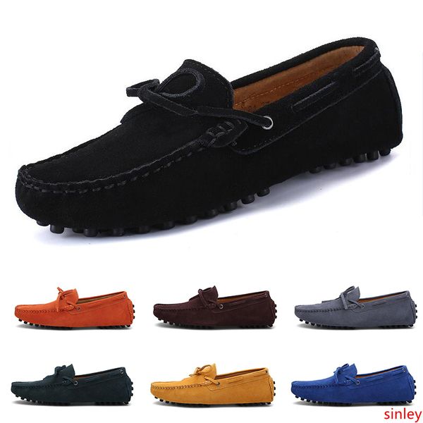 

2020 men casual shoes espadrilles triple black navy brown wine red green khaki mens sneakers outdoor jogging walking color #10