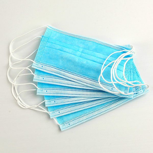 

disposable face masks daily three layer protective mask anti fog dust-proof non-woven disposable use ship via dhl