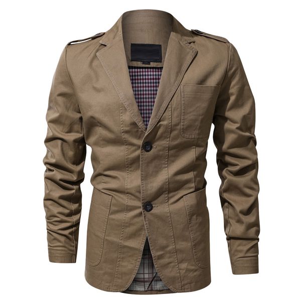 

men jacket stylish casual solid blazer business autumn winter overcoat veste homme windbreaker d90803, Black;brown