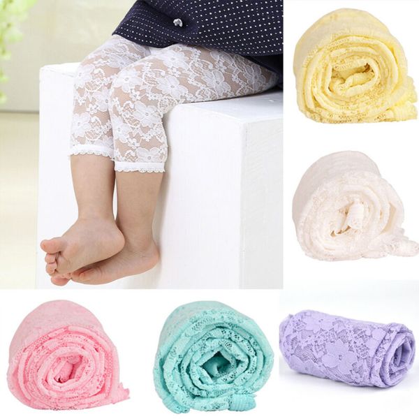 

Baby Girl Kids Cotton Knitted Tights Pantyhose Princess Lace Stockings Pants Trousers