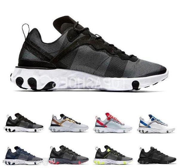 

wholesale 2019 new quality react element 55 87 undercover x upcoming designer sports men women navy blue sneakers shoes 36-45