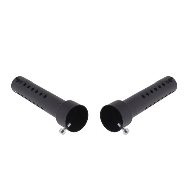 

2pcs motorcycle tail exhaust can pipe baffle muffler silencer db killer noise sound eliminator 35mm black