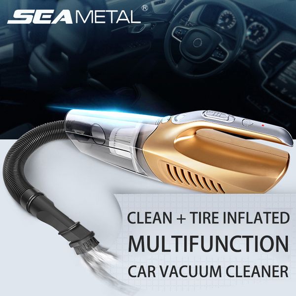 

car cleaner vacuum 12v tire inflated led light 100w multifunction clean wet dry dust automobile tool in car for accessories