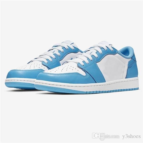 

2019 высокое качество 1 х sb dunk low pro og qs скейтборд обувь синий белый unc мода дизайнерские спорт кроссовки баскетбольные ботинки