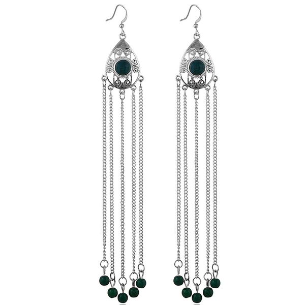 

explosion models electricity supplier new fashion hollow drop pendant stud earrings long original tassel earrings, Golden