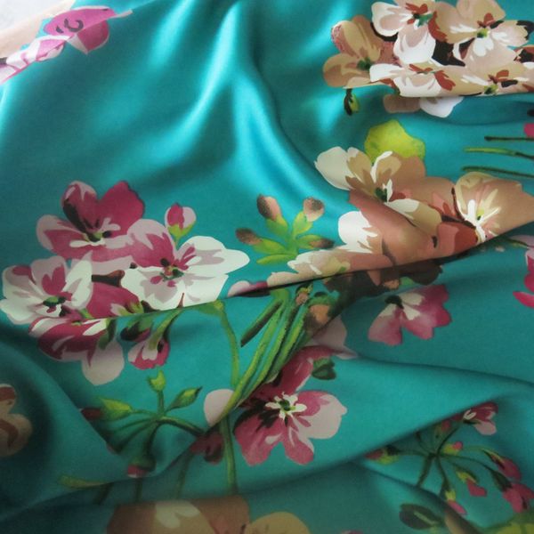 

100*150cm,soft bridal dress material crepe satin charmeuse fabric aquamarine pink burgundy, Black;white