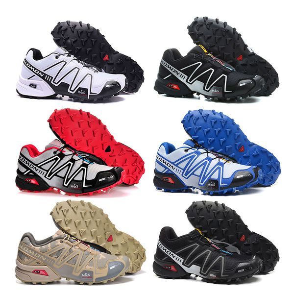

Solomon Speed Cross 3CS III zapatos hombre Men Sport Sneakers Black White green red athletic Speedcross Running Shoes Size 40-46