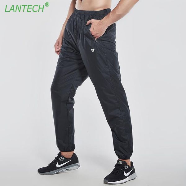 

lantech мужчины горячие трениках бег брюки беговая joggers обучение спорт спортивная фитнес гимнастический зал брюки одежда t200326, Black