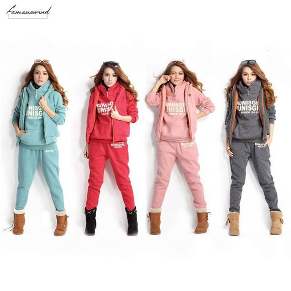 

plus size sport suit women tracksuit 3 piece set women fall winter woman clothes casual coat sweatshirt sweater hooded, White
