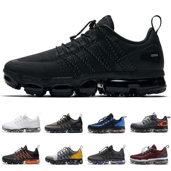 

2020 vapors run utility mens running shoes air cushion triple white black v2 reflective designer mens trainers sports sneakers size 40-45
